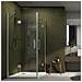 Cabina Doccia Angolare Giglio 2 Ante Cristallo 8 Mm Trasparente 80x100x195h - Foto miniatura 1