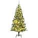 Albero Di Natale Artificiale Con 300 Led Palline E Neve 210 Cm - Foto miniatura 1