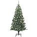 Albero Di Natale Artificiale Con 300 Led Palline E Neve 210 Cm - Foto miniatura 4