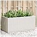 Fioriera Da Giardino Bianca 80x36x35 Cm In Pp - Foto miniatura 1