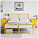 Comodini 2 Pz Giallo Senape 36x39x60,5 Cm In Acciaio - Foto miniatura 6