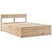 Letto Senza Materasso 135x190 Cm In Legno Massello Di Pino - Foto miniatura 3