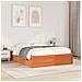Letto Senza Materasso Marrone Cera 140x190 Cm In Legno Di Pino - Foto miniatura 1