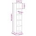 Scaffali Porta CD 2 pz Rovere Nero 21x16x93,5 cm in Truciolato - Foto miniatura 5