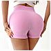 Shorts A Vita Alta Peach Lift L - Foto miniatura 2
