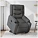 Poltrona Alzapersona Reclinabile Grigio Scuro In Tessuto - Foto miniatura 1