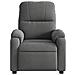 Poltrona Reclinabile Massaggio Grigio Scuro Tessuto Microfibra - Foto miniatura 8