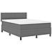 Letto con Rete a Doghe e Materasso Grigio 160x200 cm Tessuto di Corduroy - Foto miniatura 3