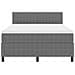 Letto con Rete a Doghe e Materasso Grigio 160x200 cm Tessuto di Corduroy - Foto miniatura 8