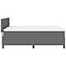 Letto con Rete a Doghe e Materasso Grigio 160x200 cm Tessuto di Corduroy - Foto miniatura 9