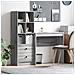 Scrivania con Storage Grigio Sonoma Legno Ingegnerizzato - Foto miniatura 2