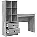 Scrivania con Storage Grigio Sonoma Legno Ingegnerizzato - Foto miniatura 6