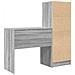 Scrivania con Storage Grigio Sonoma Legno Ingegnerizzato - Foto miniatura 8