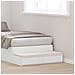 Cassetti per letto  bianchi 100x36,5x16,5 cm in legno ingegnerizzato - Foto miniatura 2