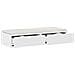 Cassetti per letto  bianchi 100x36,5x16,5 cm in legno ingegnerizzato - Foto miniatura 3