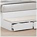 Cassetti per letto  bianchi 100x36,5x16,5 cm in legno ingegnerizzato - Foto miniatura 4