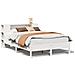 Letto Libreria senza Materasso Bianco 135x190 cm Legno di Pino - Foto miniatura 1