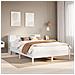 Letto Libreria senza Materasso Bianco 135x190 cm Legno di Pino - Foto miniatura 2