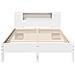 Letto Libreria senza Materasso Bianco 135x190 cm Legno di Pino - Foto miniatura 4
