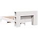 Letto Libreria senza Materasso Bianco 135x190 cm Legno di Pino - Foto miniatura 6