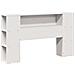 Letto Libreria senza Materasso Bianco 135x190 cm Legno di Pino - Foto miniatura 7