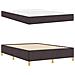 Letto a molle Marrone scuro e Bianco 140 x 200 cm Tessuto - Foto miniatura 6