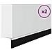 Spazzole per porte autoadesive 2 pcs Bianco 100 cm - Foto miniatura 1