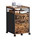 Armadietto portadocumenti - Organizer marrone rustico con serratura OFC077B01 - Foto miniatura 2