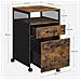 Armadietto portadocumenti - Organizer marrone rustico con serratura OFC077B01 - Foto miniatura 4