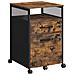 Armadietto portadocumenti - Organizer marrone rustico con serratura OFC077B01 - Foto miniatura 1