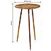Tavolino Angolare In Metallo Dorato 34,5x34,5x59h - Foto miniatura 6