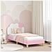 Struttura letto bambini con testata Rosa 80 x 160 cm PU - Foto miniatura 2
