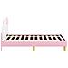 Struttura letto bambini con testata Rosa 80 x 160 cm PU - Foto miniatura 6