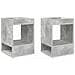 Tavolino 2 pcs Grigio cemento 40 x 40 x 56 cm Legno multistrato - Foto miniatura 5