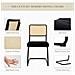 Set Da 2 Sedie Dai Un Nuovo Stile Ai Tuoi Pasti Con Comfort Raffinato, Nero - Foto miniatura 3