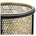 Portavasi Doppio In Ferro Nero E Gold - Due Livelli Ø 23 X H 80 Cm - Foto miniatura 3