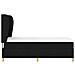 Letto a molle con materasso Nero 190 x 90 cm Tessuto - Foto miniatura 8