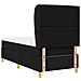 Letto a molle con materasso Nero 190 x 90 cm Tessuto - Foto miniatura 9