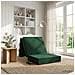 Divano Letto Pieghevole 75 x 67 x 45 cm Verde Scuro - Foto miniatura 2