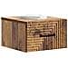 Mobiletto da notte a muro 2 pcs Legno antico 34,5 x 33 x 20 cm - Foto miniatura 2