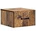 Mobiletto da notte a muro 2 pcs Legno antico 34,5 x 33 x 20 cm - Foto miniatura 3