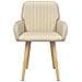 Sedie da pranzo 6 pcs Tessuto Crema 56,5 x 50 x 87,5 cm - Foto miniatura 3