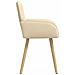 Sedie da pranzo 6 pcs Tessuto Crema 56,5 x 50 x 87,5 cm - Foto miniatura 4