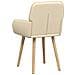 Sedie da pranzo 6 pcs Tessuto Crema 56,5 x 50 x 87,5 cm - Foto miniatura 5
