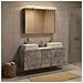 Set di mobili per il bagno 4 pcs Grigio Cemento - Foto miniatura 2