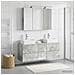 Set di mobili per il bagno 4 pcs Grigio Cemento - Foto miniatura 4