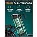L20 BOOST E?bike pieghevole motore 250W, batteria 48V 13Ah, freni a disco idraulici, ammortizzazione anteriore e posteriore, ruote larghe, per uso urbano e off?road, Verde - Foto miniatura 8