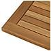 Piano del tavolo Rettangolare Legno di teak solido Naturale - Foto miniatura 6