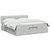 Letto ottomano con materasso Grigio Chiaro 200 x 200 cm Velluto - Foto miniatura 3