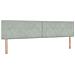 Letto ottomano con materasso Grigio Chiaro 200 x 200 cm Velluto - Foto miniatura 4